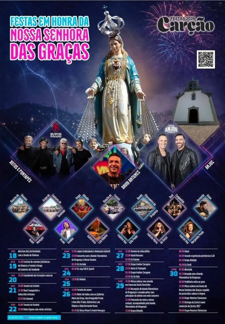 Imagem do evento Festas em honra de Nossa Senhora das Graças 2026