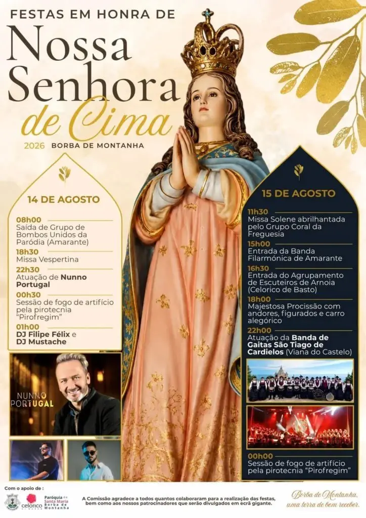 Imagem do evento Festas em honra de Nossa Senhora de Cima 2026