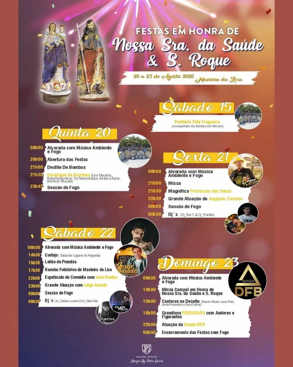 Imagem do evento Festas em honra de Nossa Sra. da Saúde & S. Roque 2026