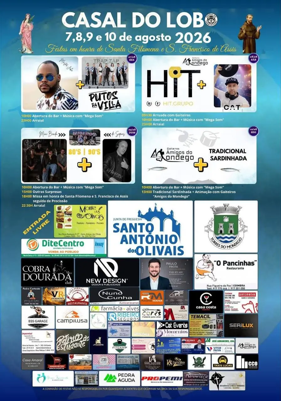 Imagem do evento Festas em honra de Santa Filomena e S. Francisco de Assis 2026