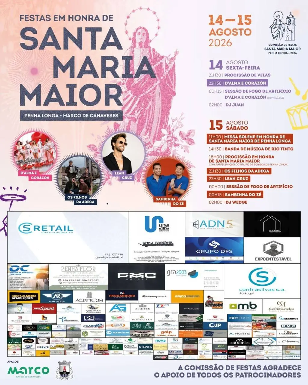 Imagem do evento Festas em honra de Santa Maria Maior 2026