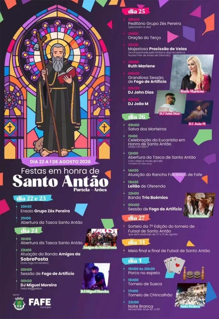 Imagem do evento Festas em honra de Santo Antão 2026