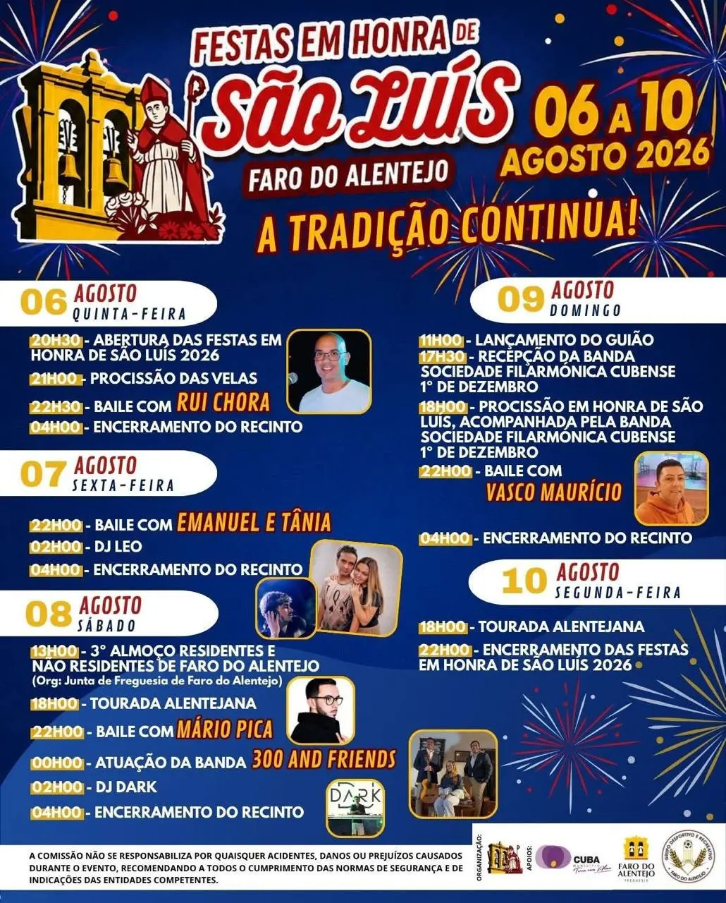 Imagem do evento Festas em honra de São Luís 2026
