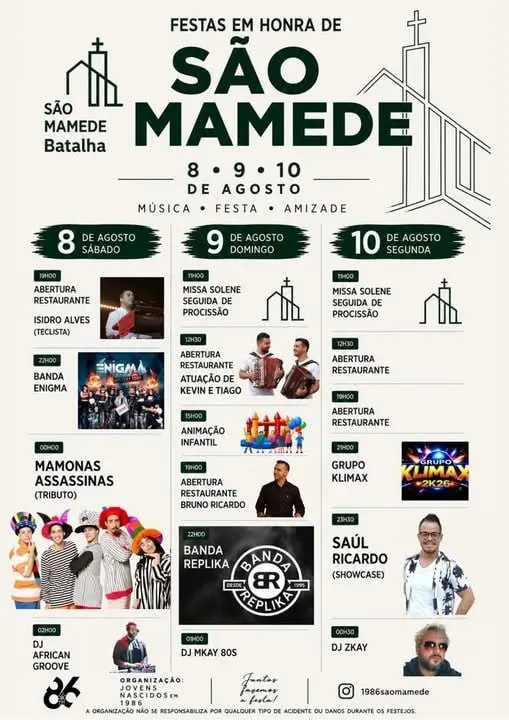 Imagem do evento Festas em honra de São Mamede 2026