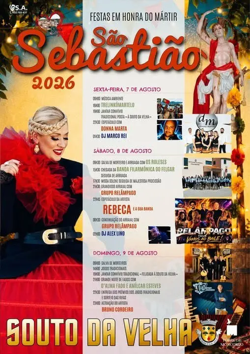 Imagem do evento Festas em honra de São Sebastião 2026