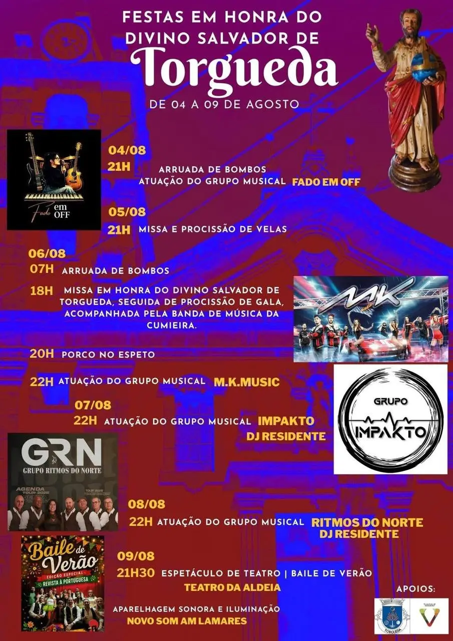 Imagem do evento Festas em honra do Divino Salvador de Torgueda 2026
