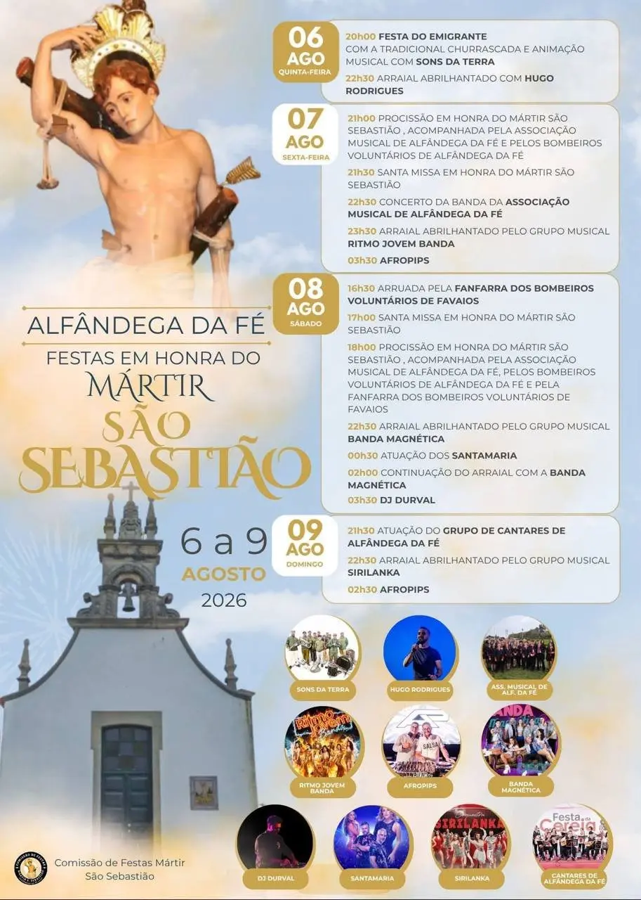 Imagem do evento Festas em honra do Mártir São Sebastião 2026