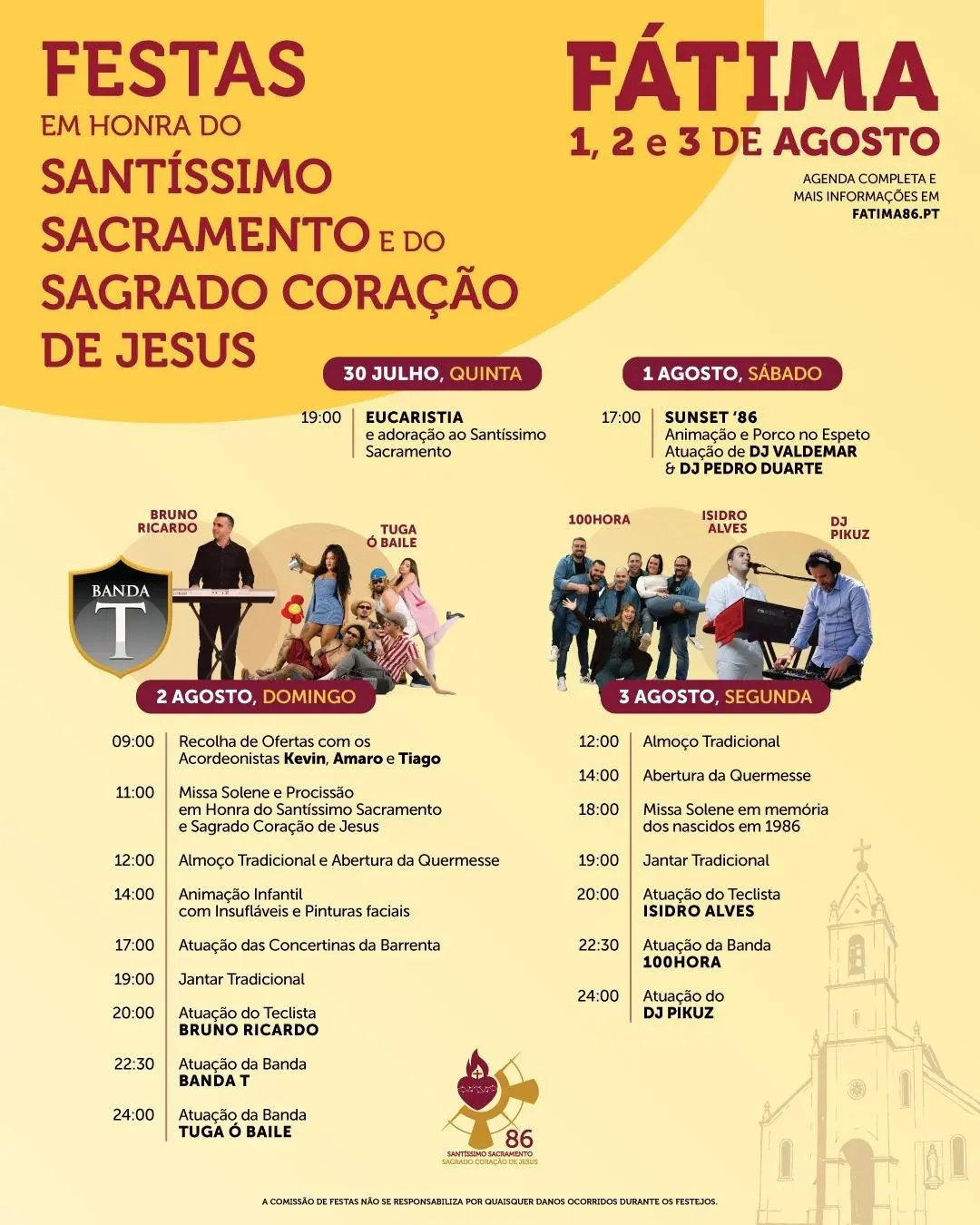 Imagem do evento Festas em Honra do Santíssimo Sacramento e do Sagrado Coração de Jesus 2026