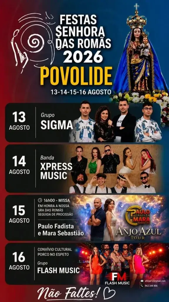 Imagem do evento Festas Senhora das Romãs 2026