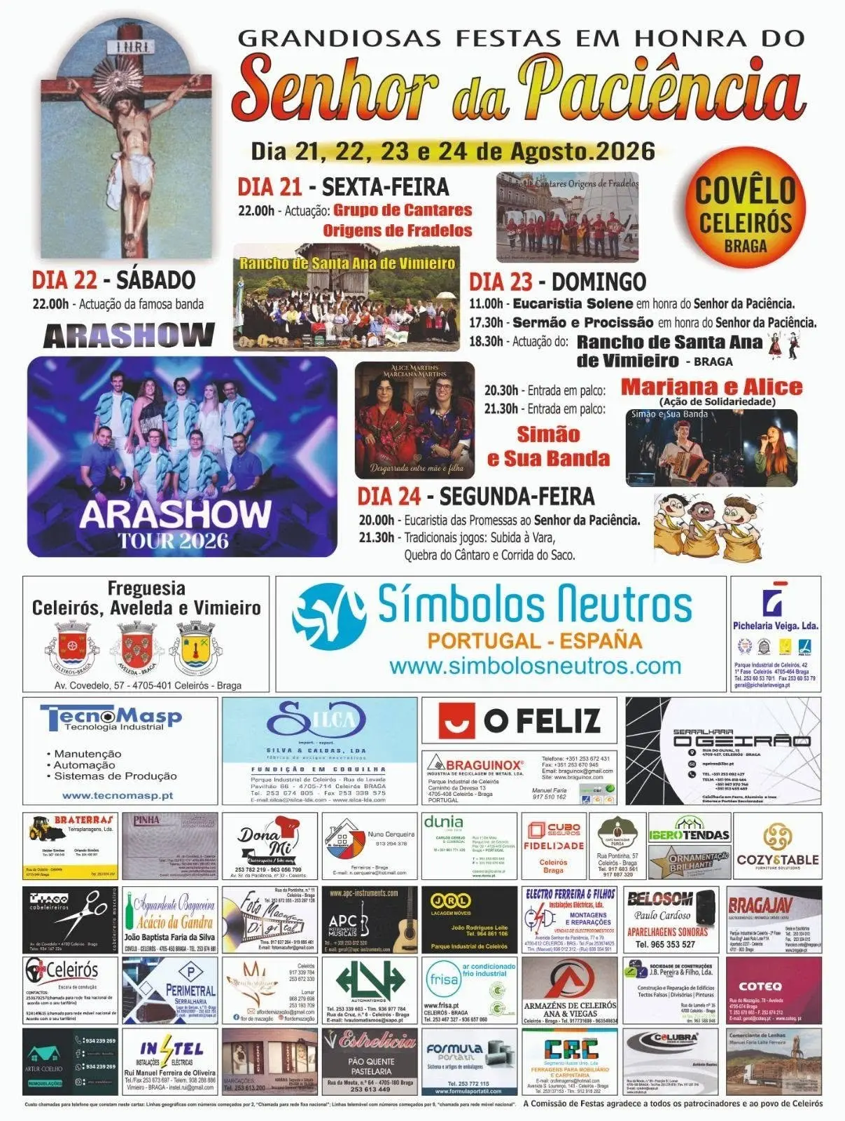 Imagem do evento Grandiosas Festas em Honra do Senhor da Paciência