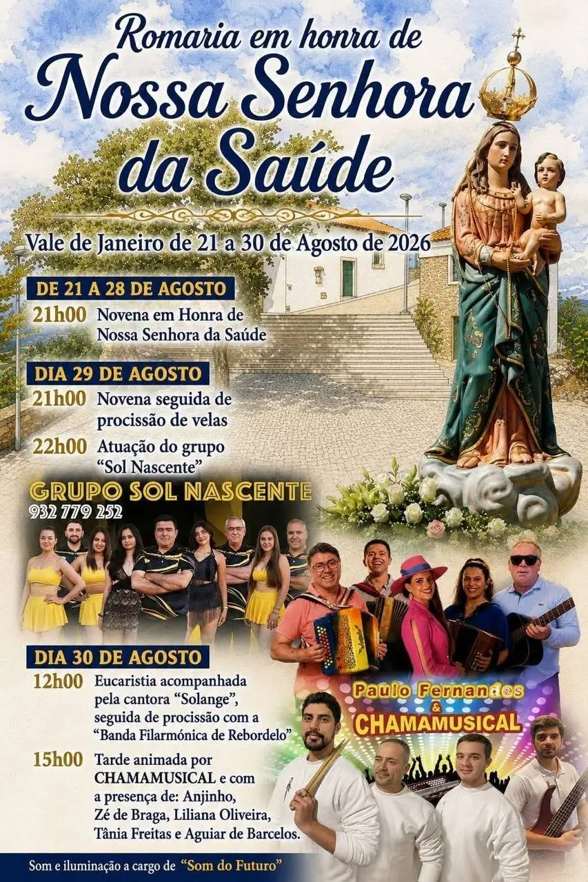 Imagem do evento Romaria em honra de Nossa Senhora da Saúde 2026