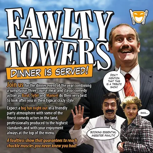 Fawlty Towers Comedy Dinner Show - 06/11/2026 Shepperton — event image
