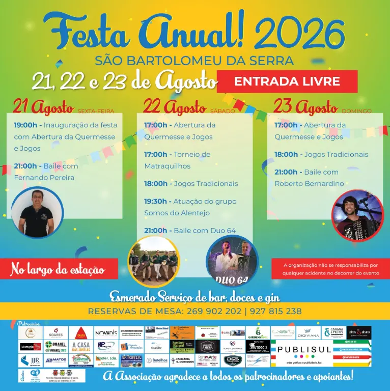 Festa Anual de São Bartolomeu da Serra — event image