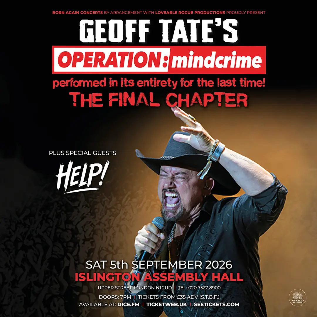 Imagem do evento GEOFF TATE'S OPERATION: mindcrime at Islington Assembly Hall - London