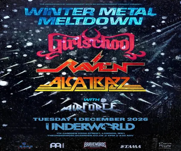 GIRLSCHOOL x RAVEN x ALCATRAZZ at The Underworld - London — event image