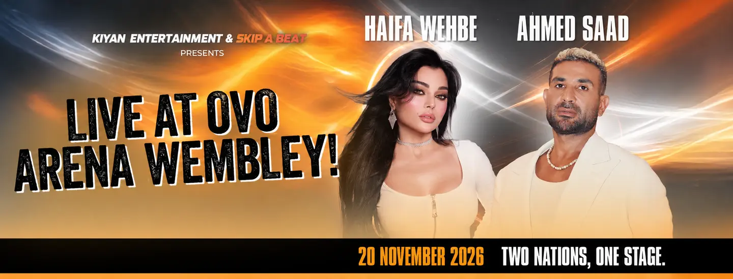 Imagem do evento HAIFA WEHBE & AHMED SAAD TO OVO ARENA WEMBLEY FOR LANDMARK LONDON CONCERT on 20/11/2026