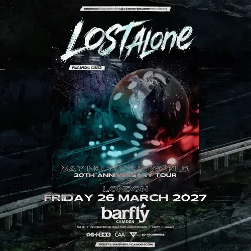 Imagem do evento LOST ALONE - 20th Anniversary Show at Barfly Camden - London