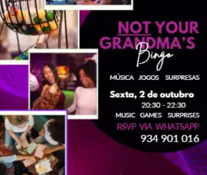 Imagem do evento NOT Your Grandma’s Bingo