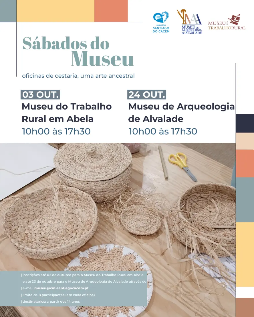 Imagem do evento Sábados do Museu – Oficinas de Cestaria – uma arte ancestral