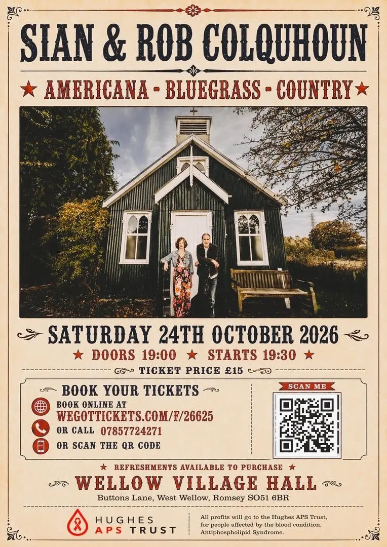 Imagem do evento American Bluegrass country concert Wellow village Hall